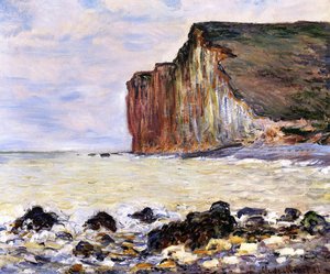 Les Petites Dalles, Pourville, 1881 door Claude Monet